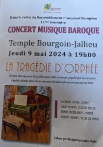 Concert le jeudi 9 Mai 2024
